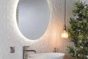 Espejo de baño retroiluminado LED Baho MOONLIGHT redondo Ø75  cm