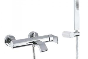 Grifo STILO de bañera y ducha cromo con accesorios