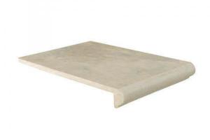 Pz. Terradecor peldaño 30x33/4 curvo peñarroya beige