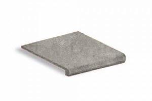 Pz. Terradecor 30x33/4 peld. curvo cimento gris C3