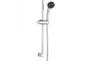 Barra de ducha Baho FARA cromada 60 cm con flexo y teleducha