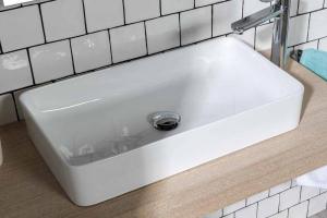 Lavabo sobre encimera Baho BALTIMORE blanco brillante 61x35 cm 