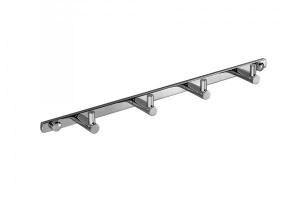 Colgador de 4 perchas para el baño Baho ORDEN cromado 27 cm 