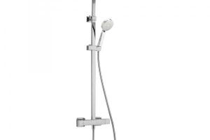 Equipo de ducha y bañera termostático Baho EMO PLUS cromado y regulable