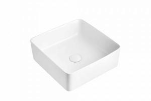Lavabo sobre encimera Baho MONTCLAIR blanco mate 36x36 cm 