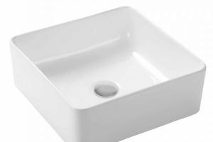 Lavabo sobre encimera Baho MONTCLAIR blanco brillante 36x36 cm 
