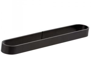 Toallero LOOPS negro mate 40 cm